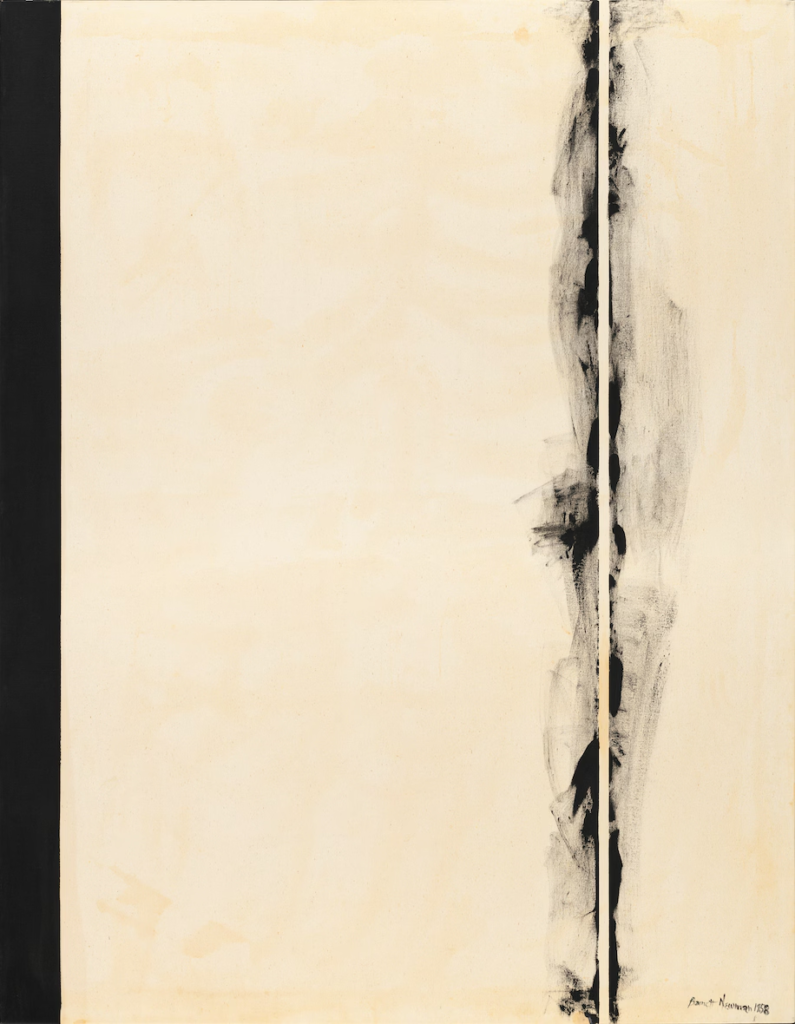 Figure 1. Barnett Newman. “First Station,” 1958, Magna on canvas. (Collection of Robert and Jane Meyerhoff/National Gallery of Art)